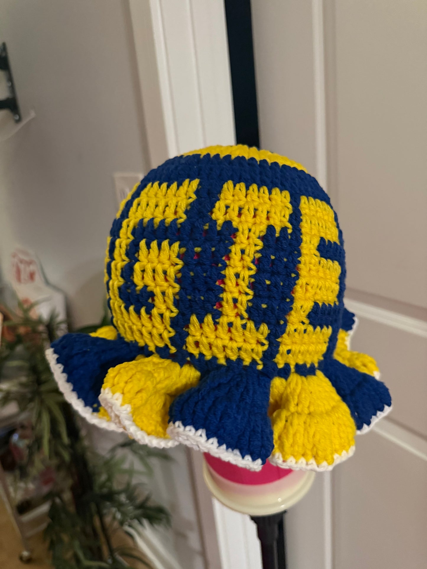 Tapestry Crochet Ruffle Hat