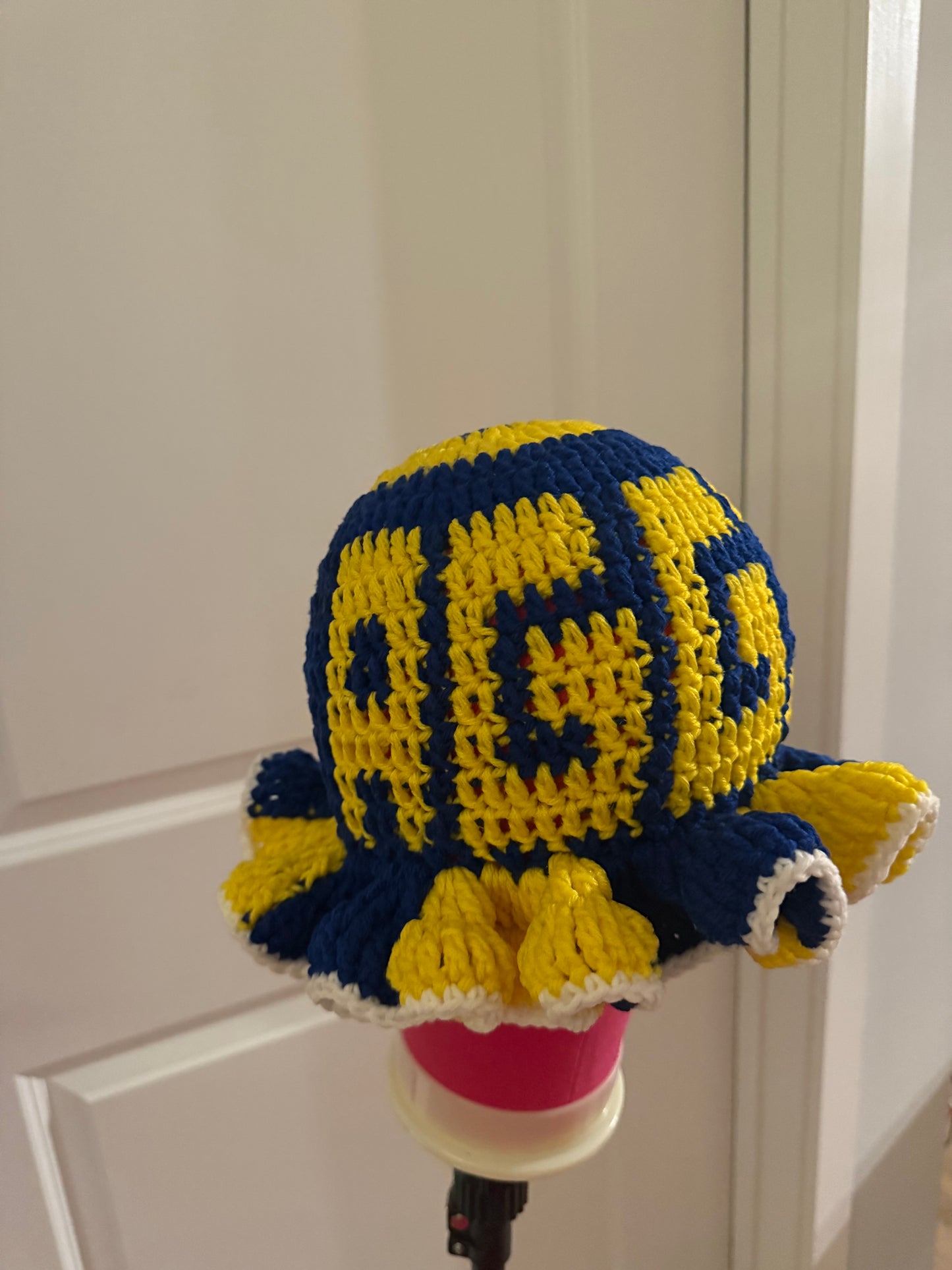 Tapestry Crochet Ruffle Hat